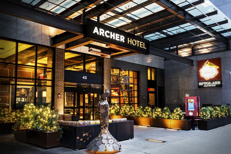 Archer Hotel entrance with no steps