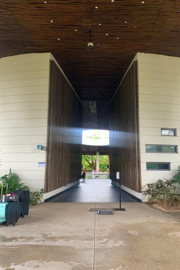 The entrance to the resort
