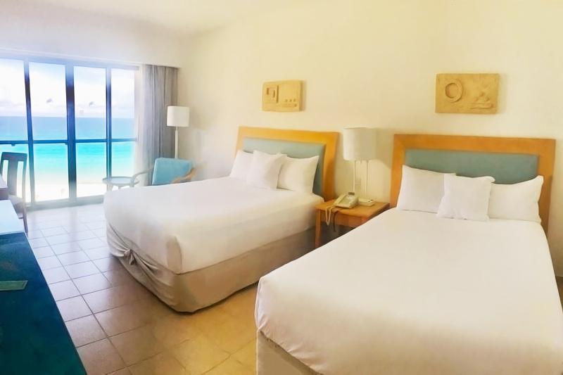 Spacious accessible rooms two beds and stunning ocean views